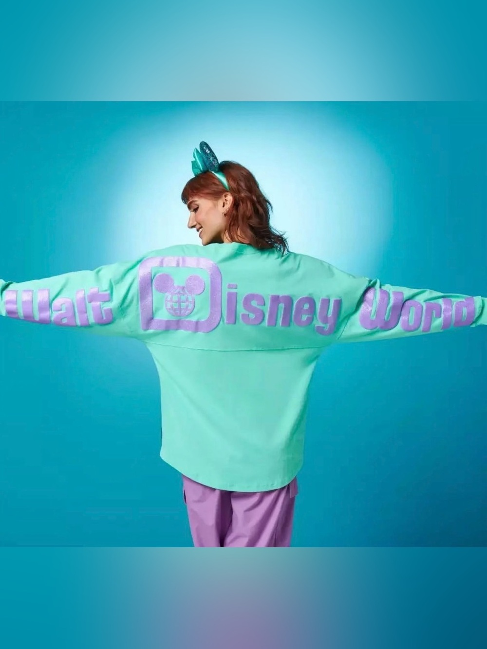 Disney Parks Spirit Jersey Teal And Purple Disney World 2023 Size large